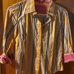 Robert Graham Multicolor Striped Shirt